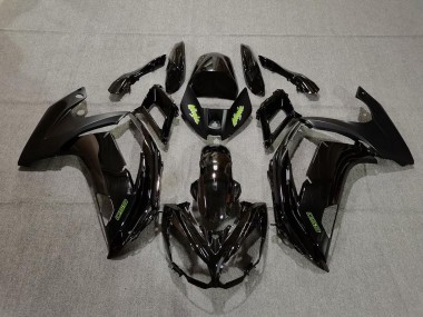 12-16 Noir & Vert Ninja 650R Carénage
