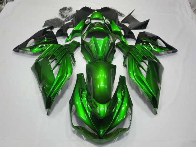 12-21 Vert Noir ZX14R Carénage 12-21 Vert Noir ZX14R Carénage