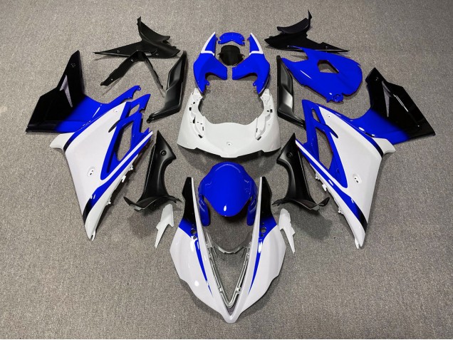 13-16 Blanc Brillant & Bleu Daytona 675 Carénage 13-16 Blanc Brillant & Bleu Daytona 675 Carénage