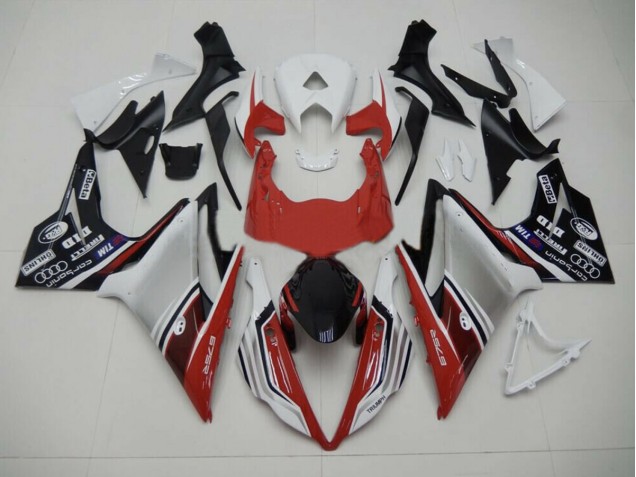 13-16 Style Rouge Blanc & Noir Daytona 675 Carénage