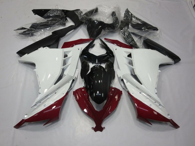 13-18 Marron & Blanc Ninja 300 Carénage 13-18 Marron & Blanc Ninja 300 Carénage
