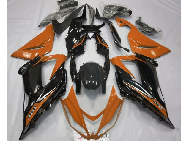 13-18 Noir & Orange ZX6R Carénage 13-18 Noir & Orange ZX6R Carénage