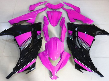 13-18 Rose Vif & Noir Ninja 300 Carénage