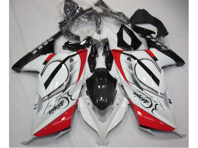 13-18 Rouge & Blanc Ninja 300 Carénage 13-18 Rouge & Blanc Ninja 300 Carénage