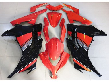 13-18 Rouge Bonbon & Noir Ninja 300 Carénage