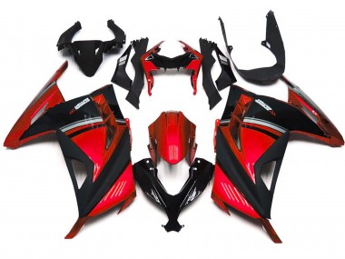 13-18 Rouge Brillant Ninja 300 Carénage