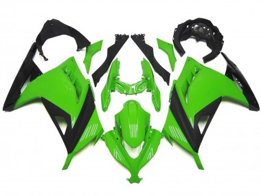 13-18 Vert & Noir Brillant Ninja 300 Carénage