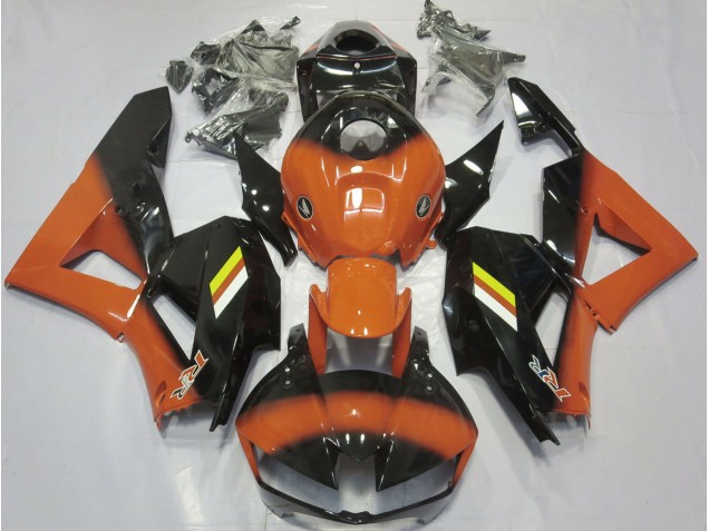 13-23 Orange Brillant & Fondu Noir CBR600RR Carénage 13-23 Orange Brillant & Fondu Noir CBR600RR Carénage