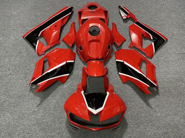 13-23 Rouge Brillant Noir & Blanc CBR600RR Carénage 13-23 Rouge Brillant Noir & Blanc CBR600RR Carénage