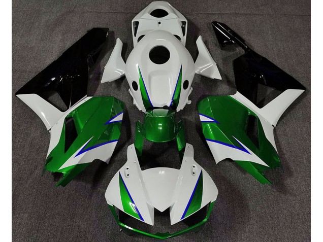 13-23 Vert Brillant Blanc & Bleu CBR600RR Carénage