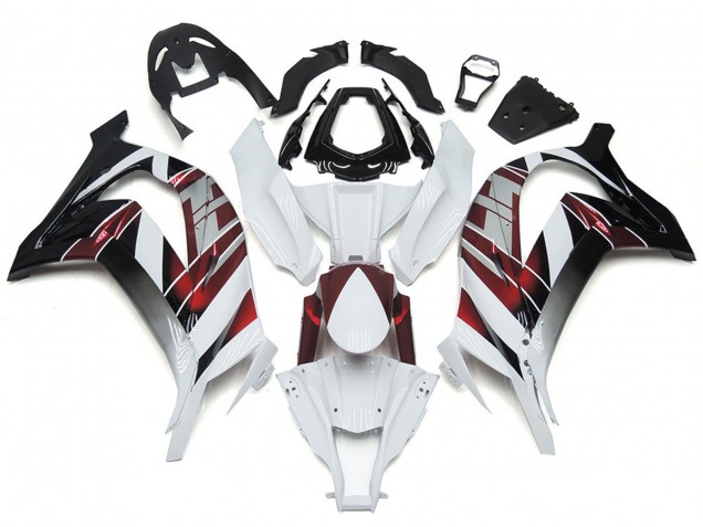 16-19 Blanc & Argent ZX10R Carénage 16-19 Blanc & Argent ZX10R Carénage