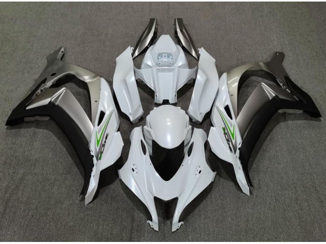16-19 Blanc Nacré & Argent ZX10R Carénage
