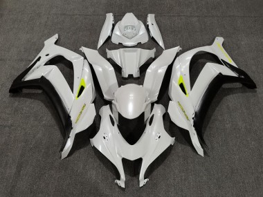 16-19 Blanc Nacré & Jaune ZX10R Carénage