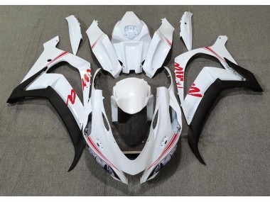 16-19 Logos Blanc Nacré & Rouge ZX10R Carénage