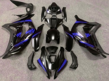 16-19 Noir Satiné & Bleu ZX10R Carénage