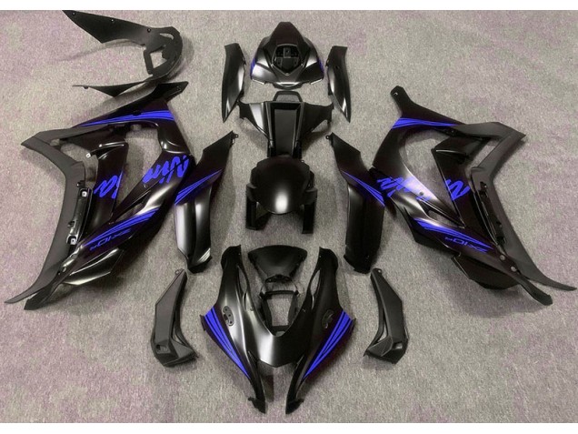 16-19 Noir Satiné & Bleu ZX10R Carénage