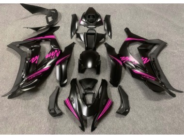 16-19 Noir Satiné & Rose ZX10R Carénage