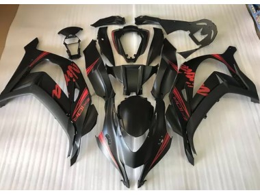 16-19 Noir Satiné & Rouge ZX10R Carénage