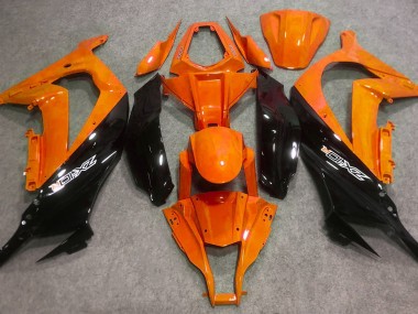 16-19 Orange Brillant & Noir ZX10R Carénage