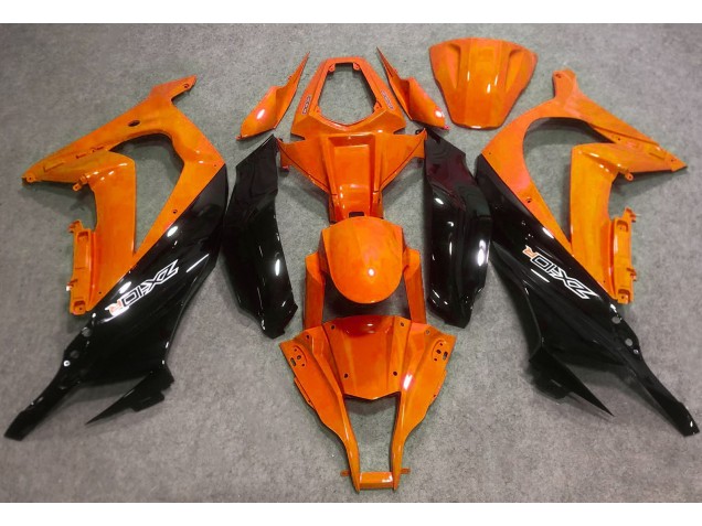 16-19 Orange Brillant & Noir ZX10R Carénage