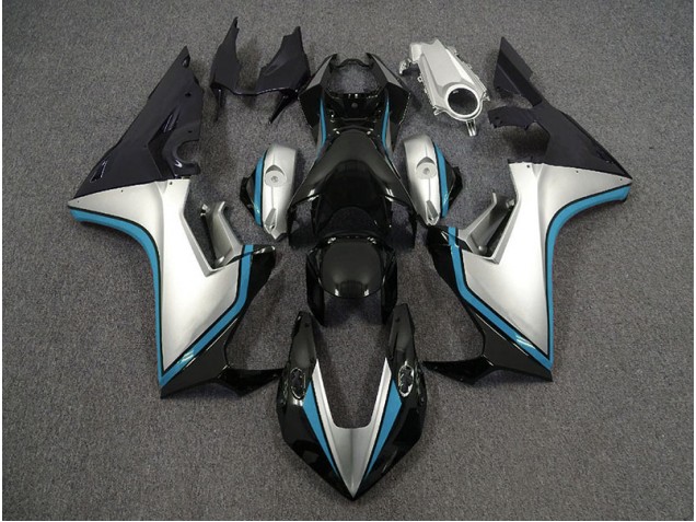 17-23 Argent & Noir & Bleu Clair CBR1000RR Carénage
