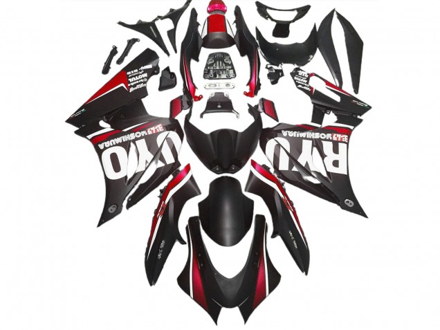 17-23 Noir Mat & Rouge GSXR 1000 Carénage 17-23 Noir Mat & Rouge GSXR 1000 Carénage