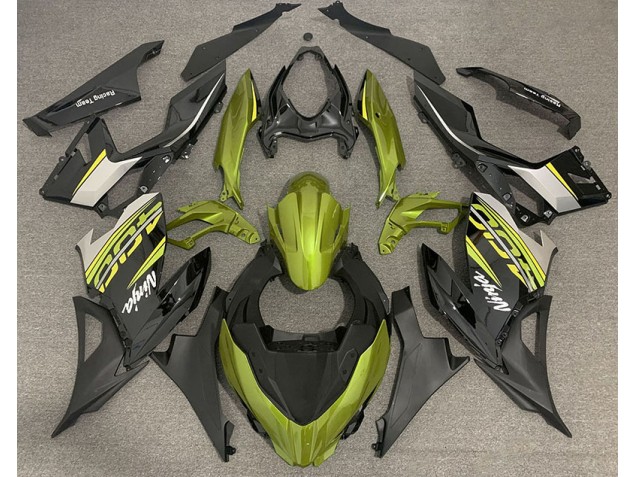 18-23 Jaune Liquide & Gris Ninja 400 Carénage 18-23 Jaune Liquide & Gris Ninja 400 Carénage