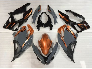 18-23 Nardo Gris & Orange Ninja 400 Carénage