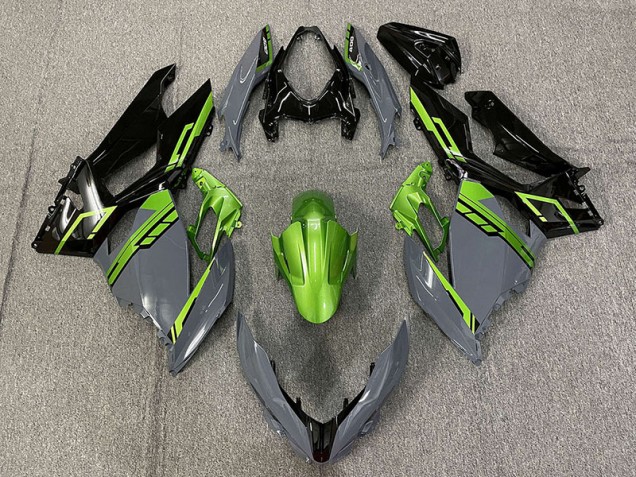 18-23 Nardo Gris & Vert Ninja 400 Carénage 18-23 Nardo Gris & Vert Ninja 400 Carénage