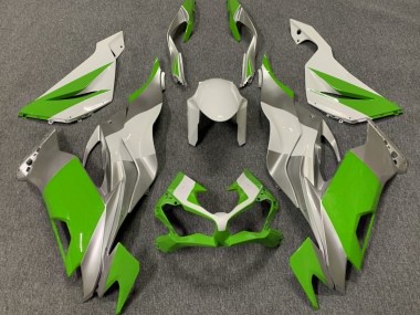 19-23 Vert Brillant Blanc & Argent ZX6R Carénage