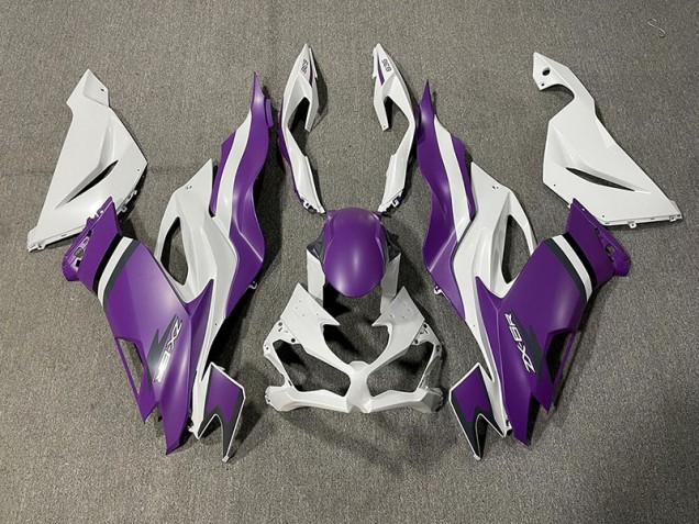 19-23 Violet Mat & Blanc ZX6R Carénage