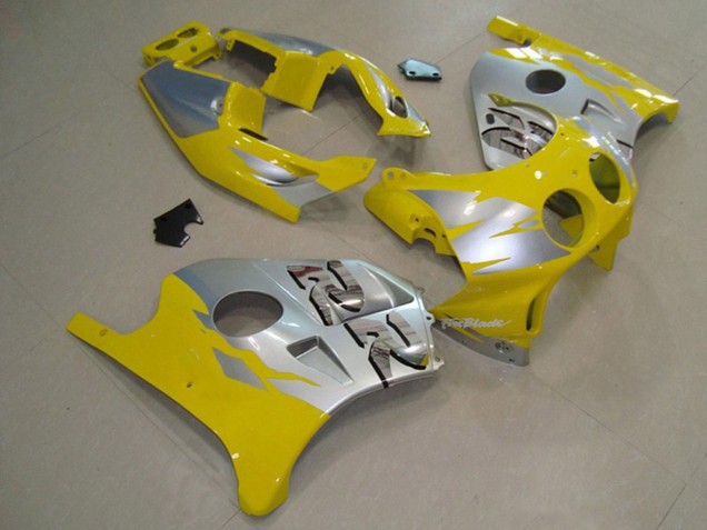 90-98 Argent Jaune CBR250RR Carénage 90-98 Argent Jaune CBR250RR Carénage