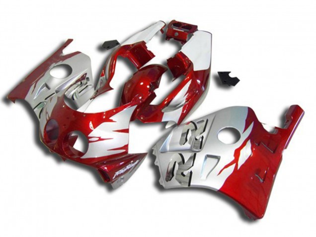 90-98 Argent Rouge & Blanc CBR250RR Carénage 90-98 Argent Rouge & Blanc CBR250RR Carénage