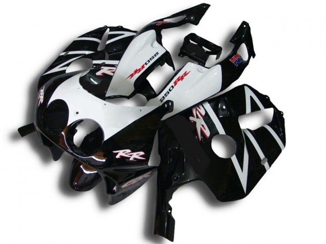 90-98 Noir Blanc Rr CBR250RR Carénage 90-98 Noir Blanc Rr CBR250RR Carénage