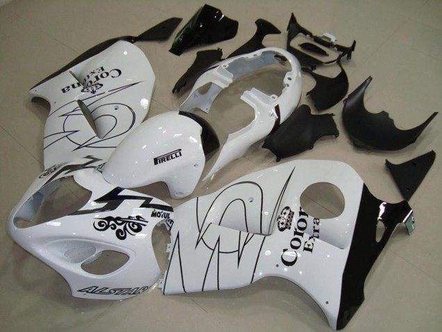 97-07 Blanc Avec Vert GSXR 1300 Carénage