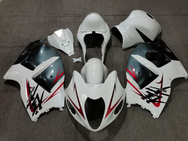 97-07 Blanc Bleu Clair & Rouge GSXR 1300 Carénage