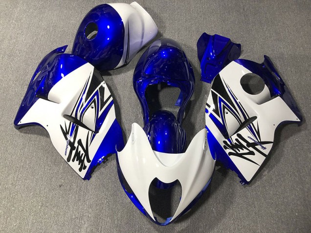 97-07 Blanc Brillant & Bleu GSXR 1300 Carénage