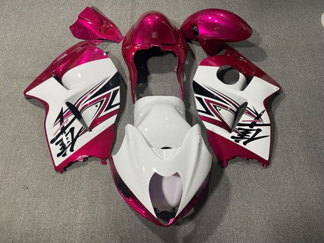 97-07 Blanc Brillant & Rose GSXR 1300 Carénage