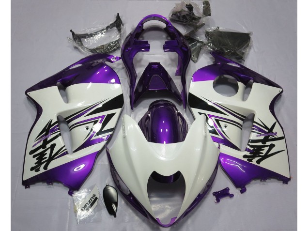 97-07 Blanc Brillant & Violet GSXR 1300 Carénage
