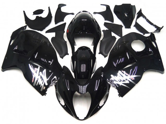 97-07 Noir Brillant Avec Décalcomanies Argentées GSXR 1300 Carénage 97-07 Noir Brillant Avec Décalcomanies Argentées GSXR 1300 Carénage