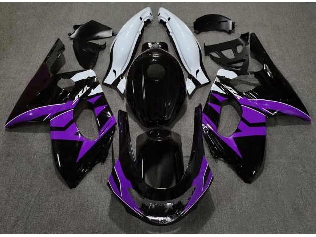 98-07 Noir Brillant Violet & Blanc YZF600 Carénage