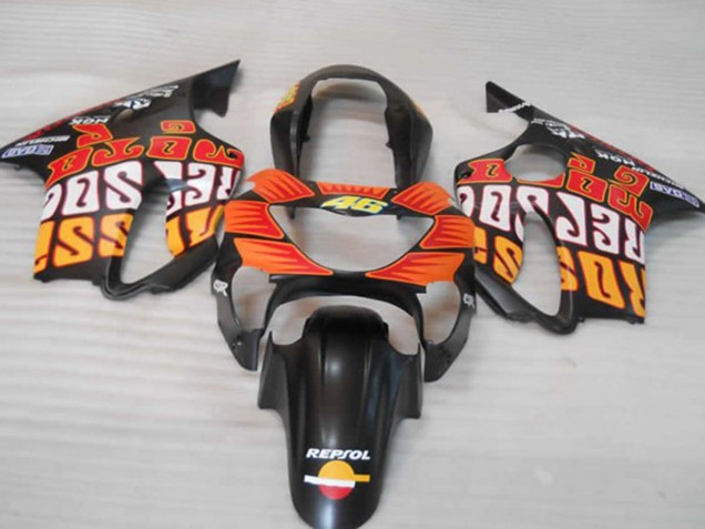 99-00 Orange Mat Noir & Rouge CBR600 F4 Carénage